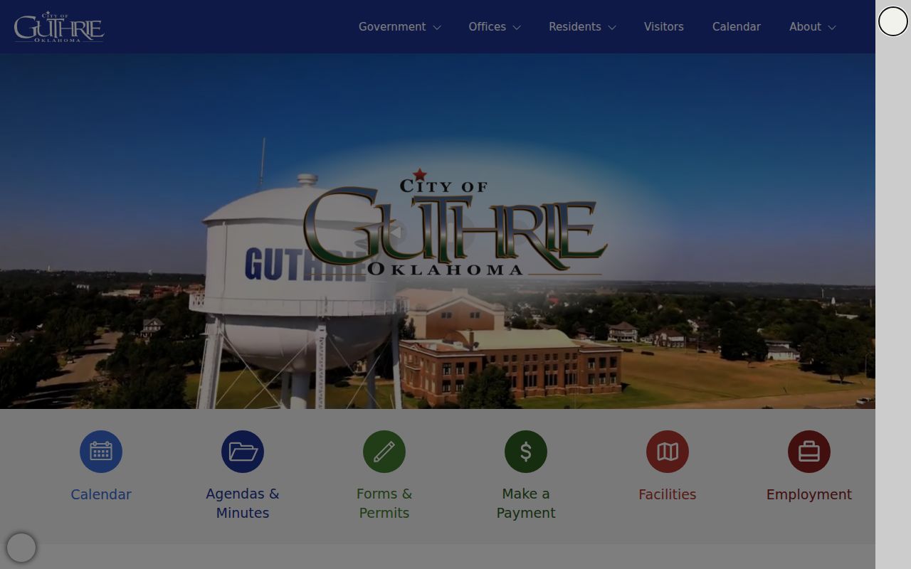 Official Guthrie Police records request form for city arrest records